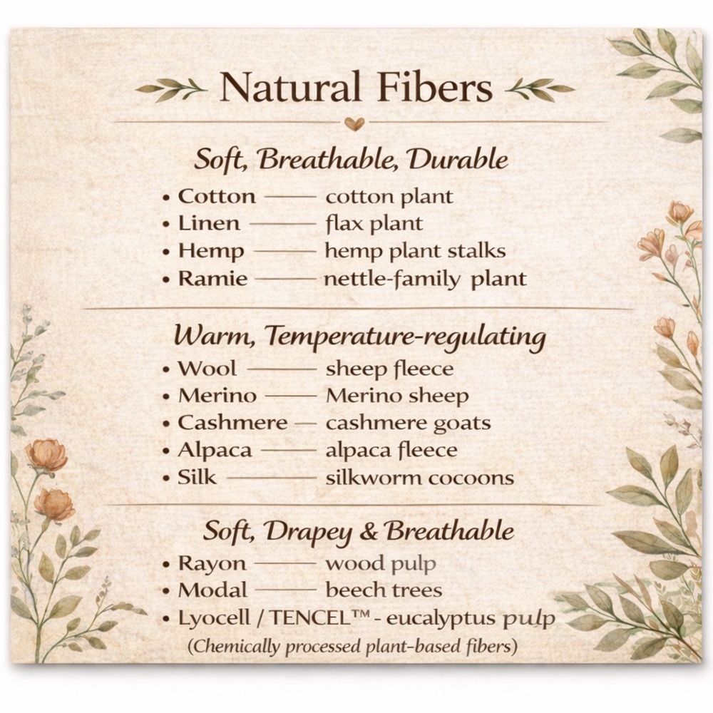 Material  & Fibers Guide